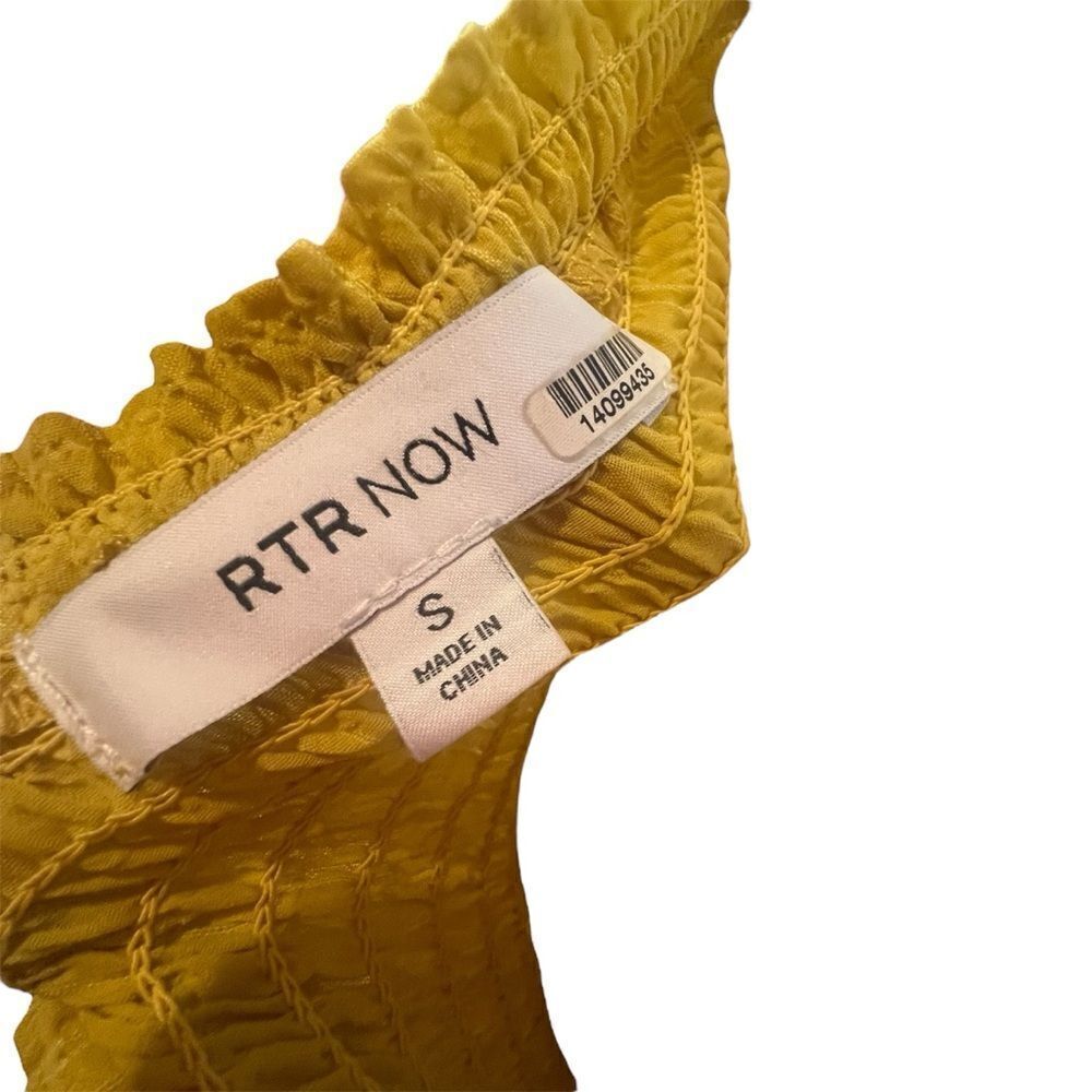 RTR NOW women's Mustard Gold Babydoll Dress size small in golden yellow - Picture 6 of 15
